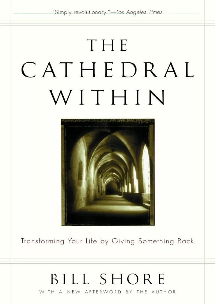 read pdf the cathedral within transforming your