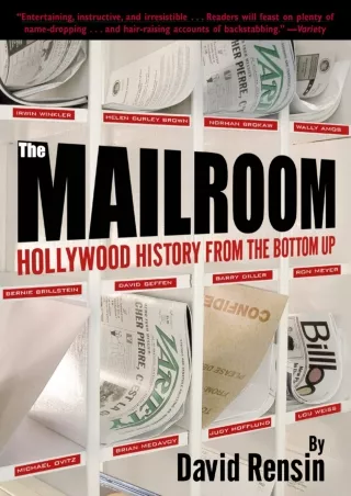 Download Book [PDF] Read ebook [PDF]  The Mailroom: Hollywood History from the B