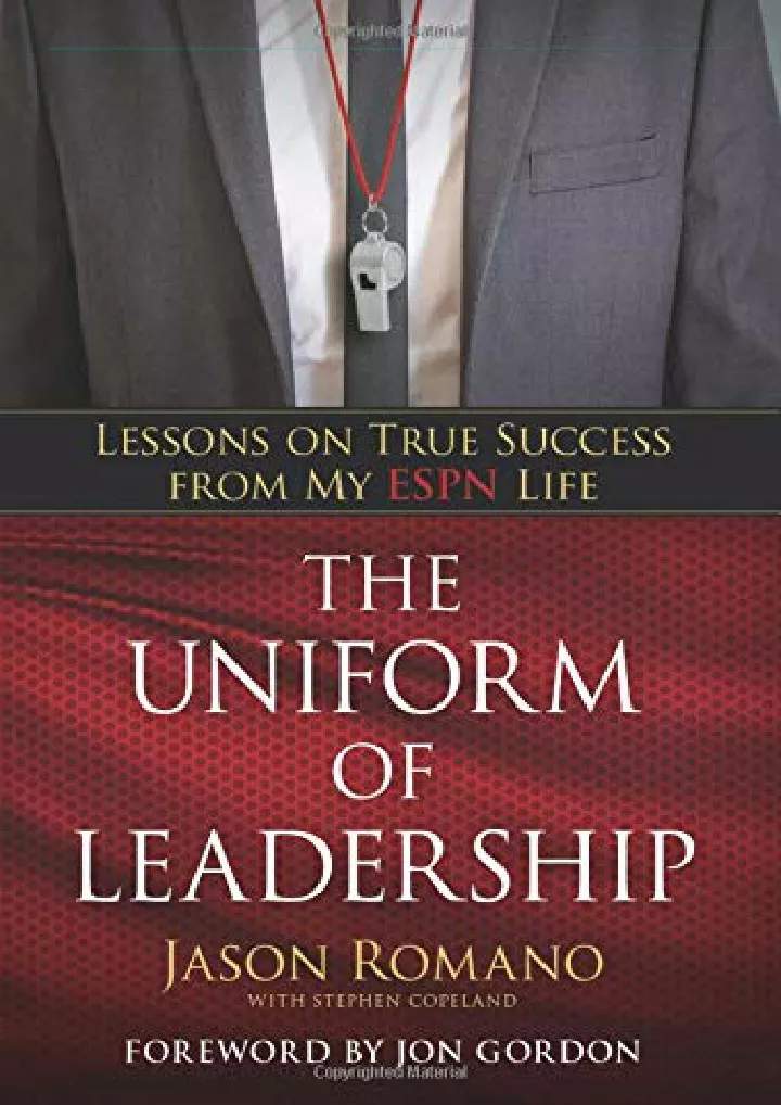 pdf the uniform of leadership lessons on true