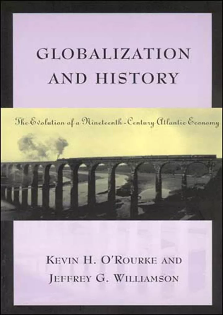 read pdf globalization and history the evolution