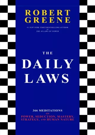 get [PDF] Download [PDF READ ONLINE]  The Daily Laws: 366 Meditations on Power,