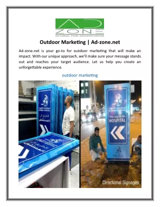 Outdoor Marketing  Ad-zone.net