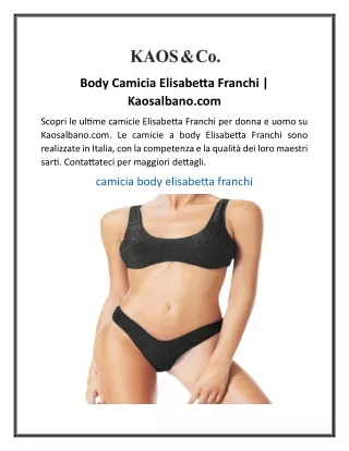 body camicia elisabetta franchi kaosalbano com