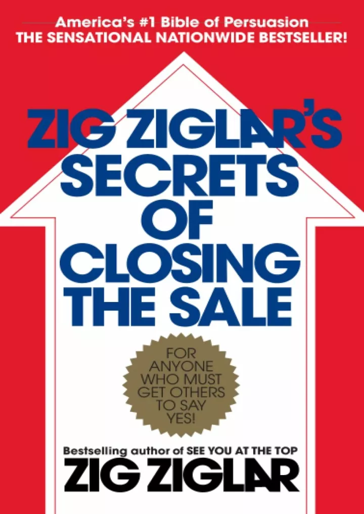 pdf read download zig ziglar s secrets of closing