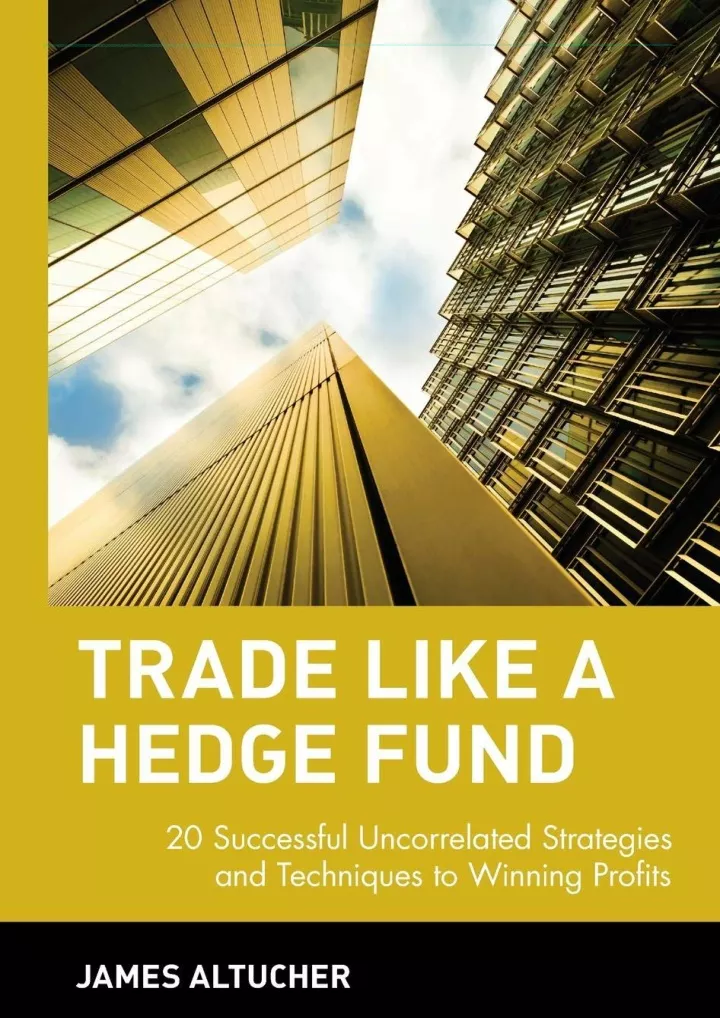 pdf read online trade like a hedge fund