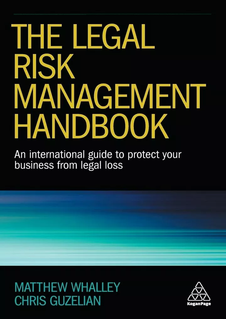 read ebook pdf the legal risk management handbook