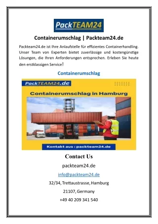 containerumschlag packteam24 de