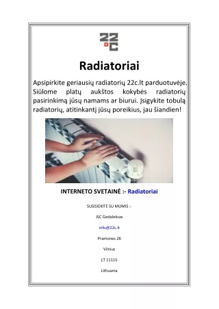 Radiatoriai