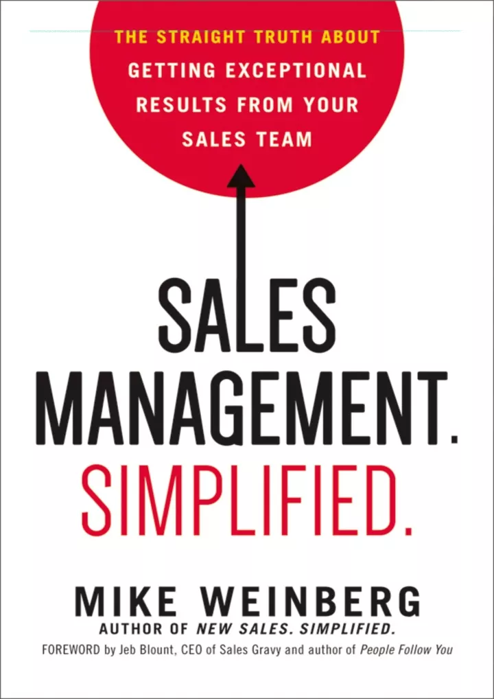 pdf download sales management simplified