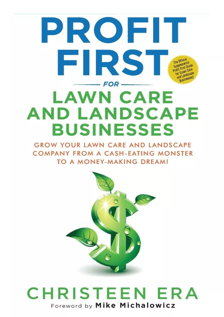 download book pdf profit first for lawn care