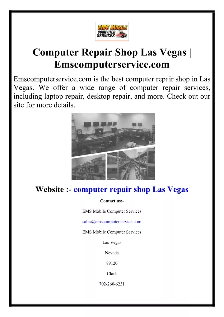 computer repair shop las vegas emscomputerservice