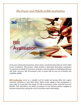 The Power and Pitfalls of Bill Avalisation