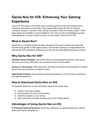 How To Play Gacha Nox On Desktop/Laptop – Official Method
