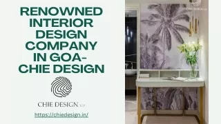 CHIE DESIGN - interior designer in Goa