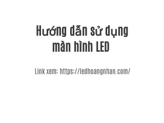 h ng d n s d ng m n h nh led