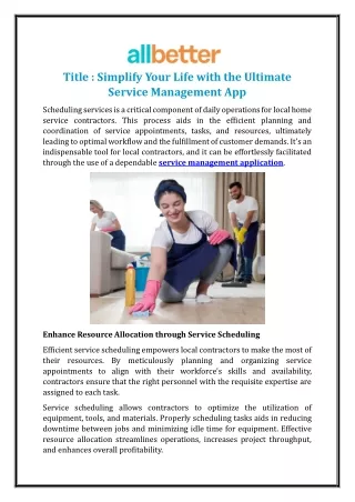 Simplify Your Life with the Ultimate Service Management App
