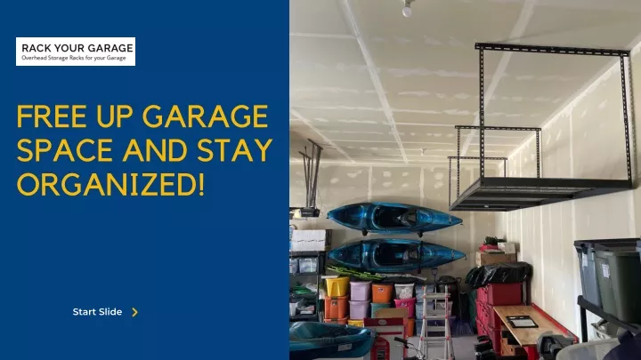 free up garage space and stay organized