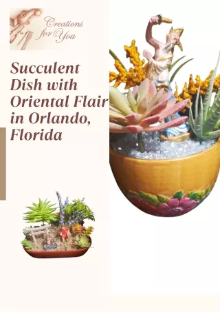 Succulent Dish with Oriental Flair in Orlando, Florida