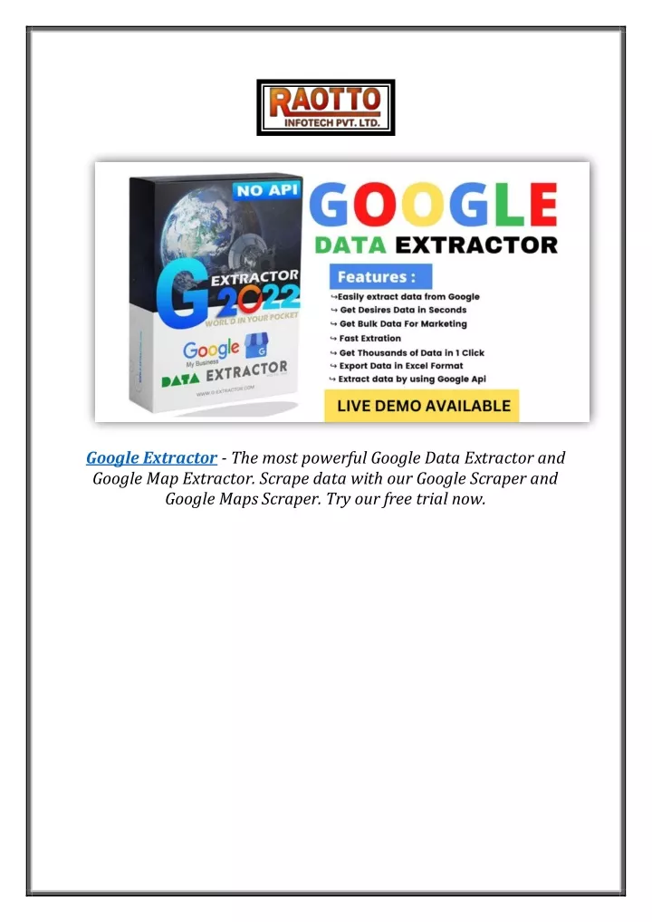 google extractor the most powerful google data