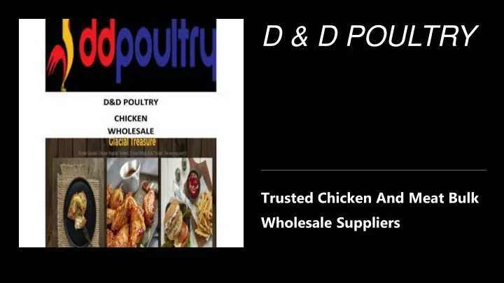 d d poultry