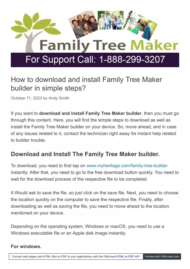 how to download and install family tree maker