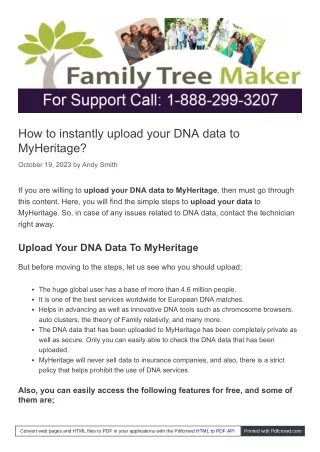 how to instantly upload your dna data