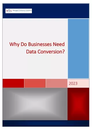 Why do Businesses Need Data Conversion