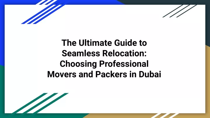 the ultimate guide to seamless relocation