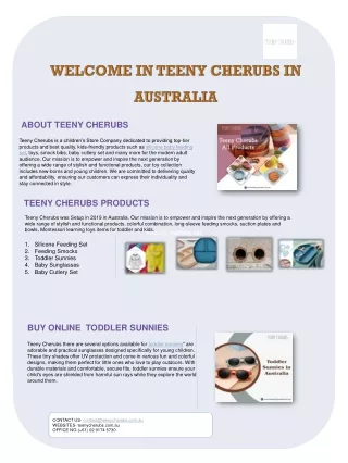 Toddler sunnies UV protection offer by TEENY CHERUBS