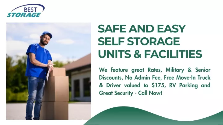 safe and easy self storage units facilities