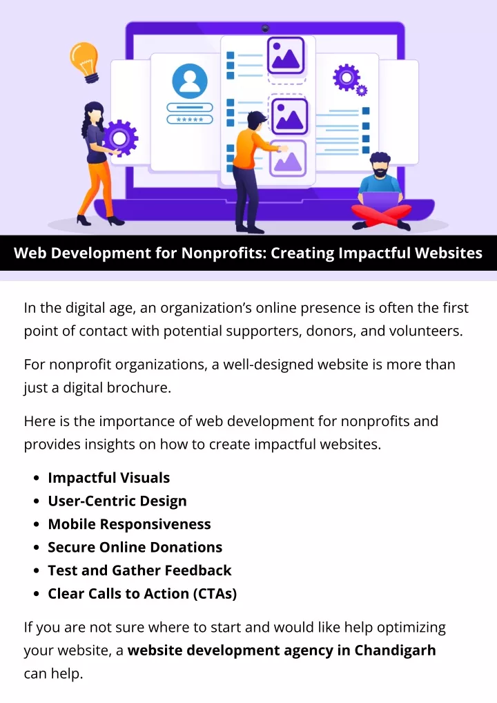 web development for nonprofits creating impactful