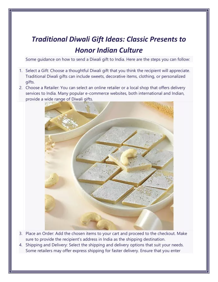 traditional diwali gift ideas classic presents