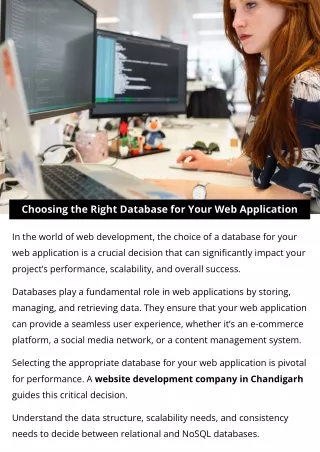 choosing the right database for your