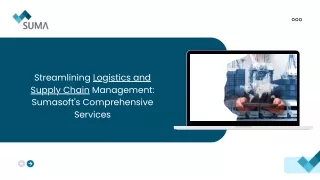 streamlining logistics and supply chain