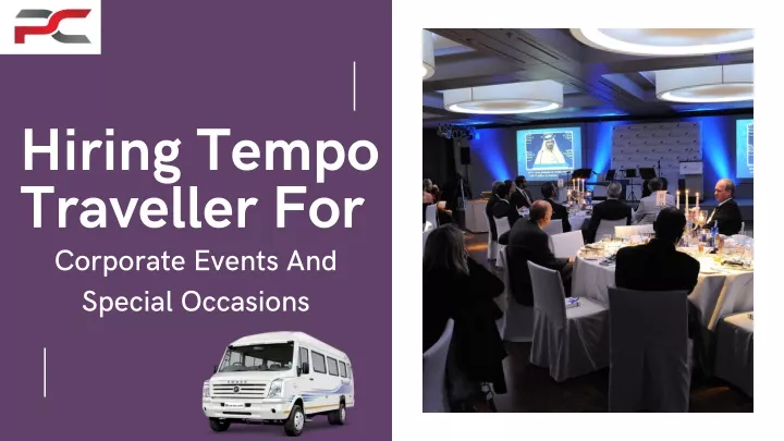 hiring tempo traveller for corporate events