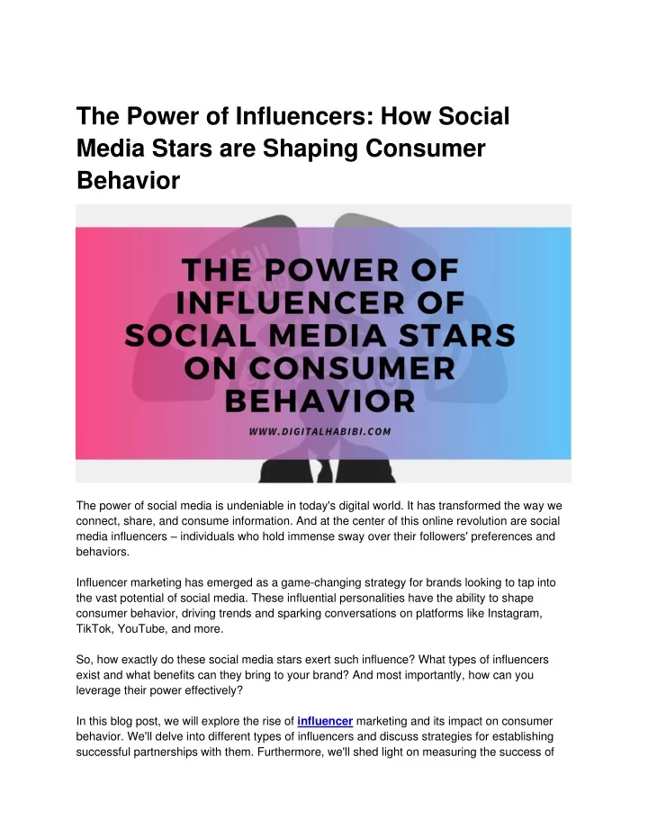 the power of influencers how social media stars