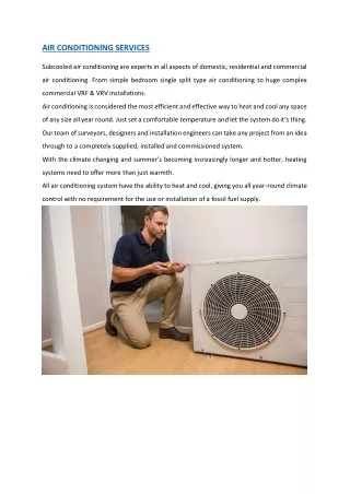 Subcooled.co.uk - Air conditioning Service