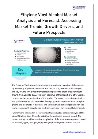 Ethylene Vinyl Alcohol Market