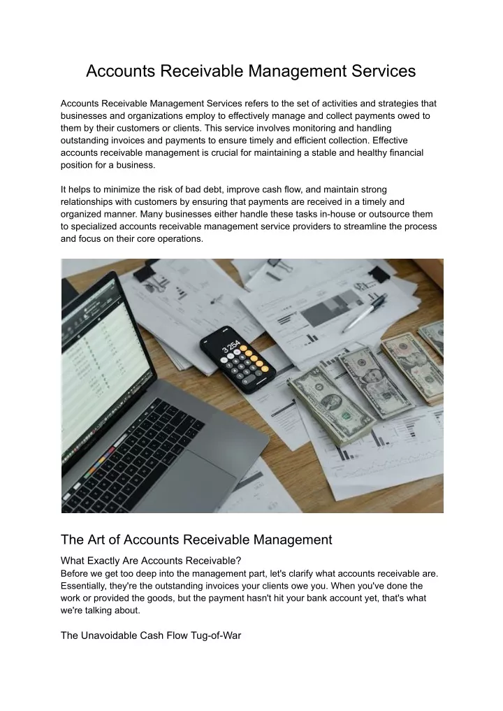 accounts receivable management services