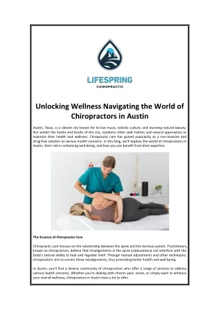 unlocking wellness navigating the world