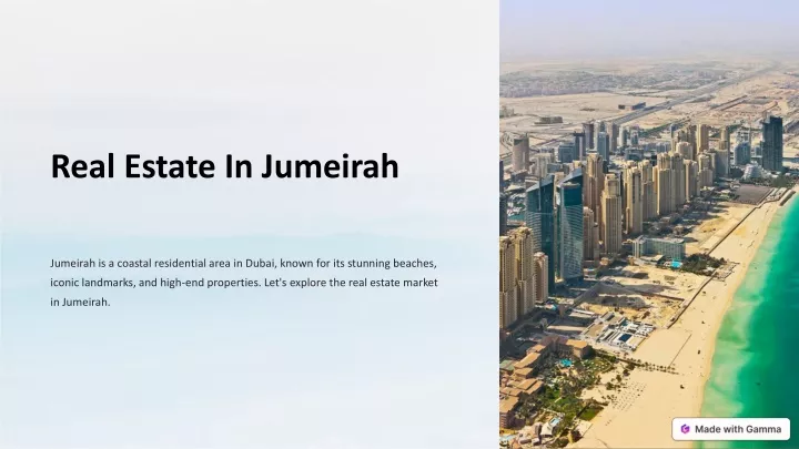 real estate in jumeirah