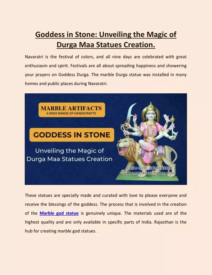 goddess in stone unveiling the magic of durga