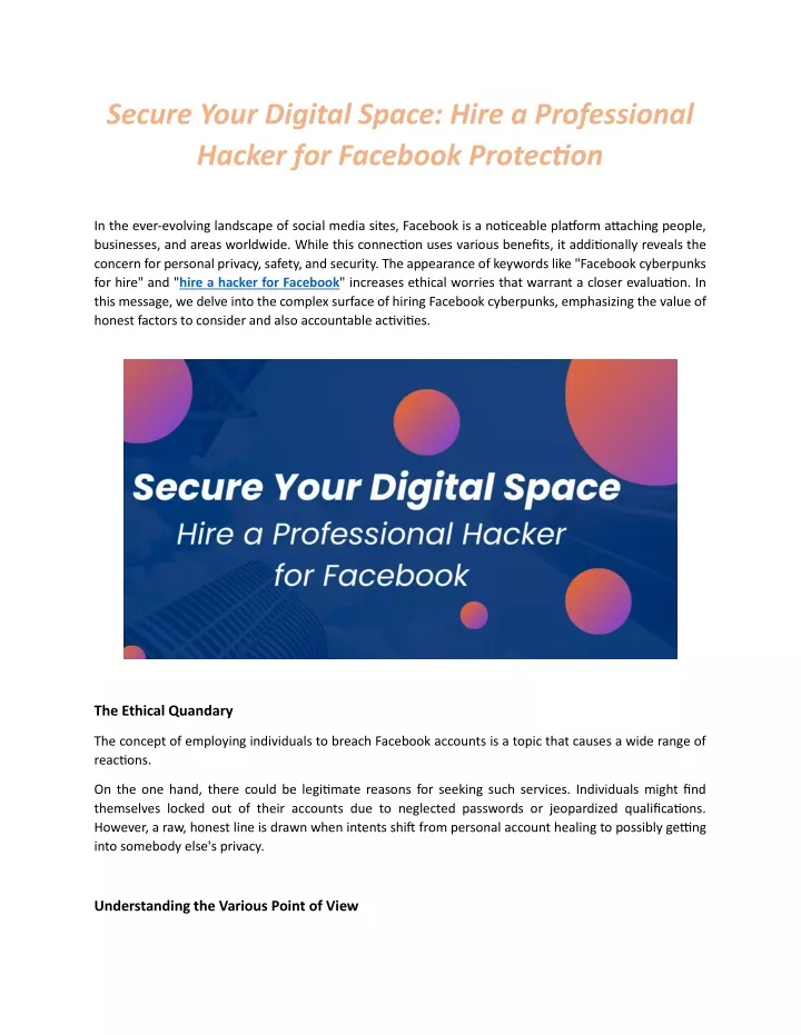 secure your digital space hire a professional