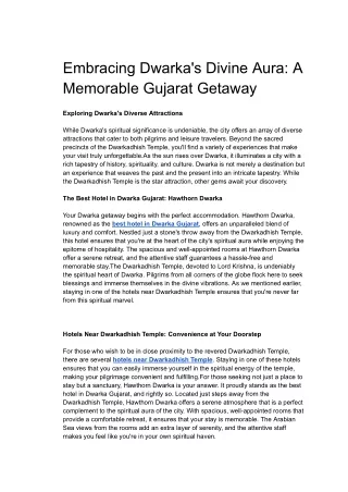 embracing dwarka s divine aura a memorable