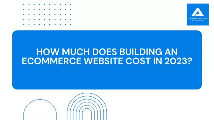 how much does building an ecommerce website cost