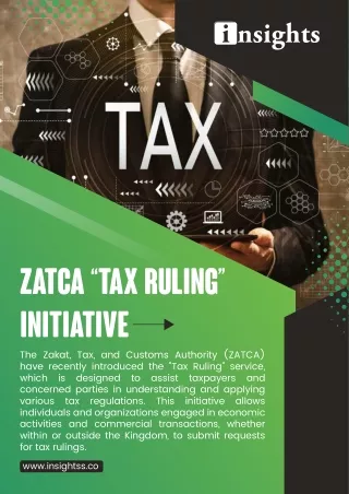 ZATCA “Tax Ruling”  Initiative