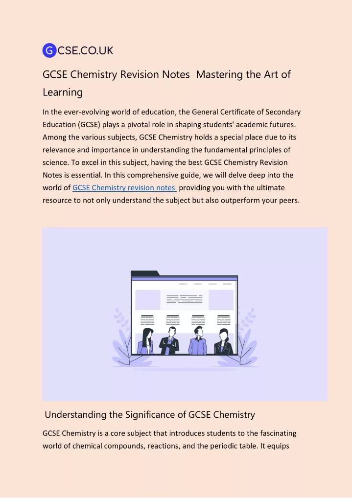 gcse chemistry revision notes mastering