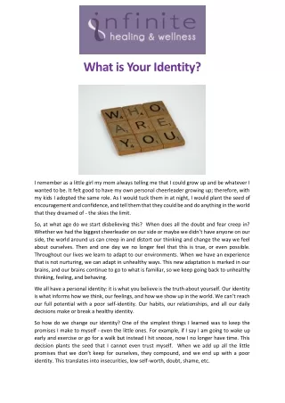 What is Your Identity