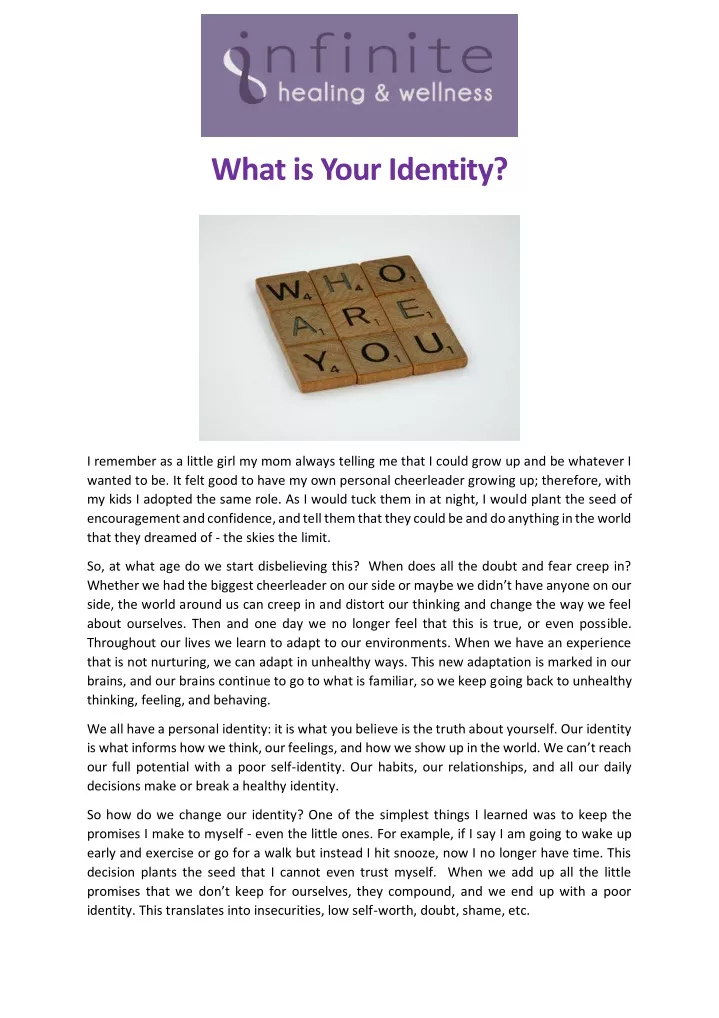 what is your identity