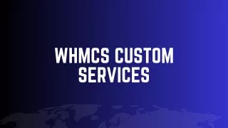 WHMCS CUSTOM SERVICES